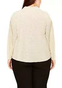 Cheetah Burnout Button Front Shirt