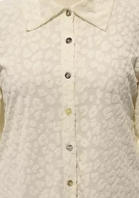 Cheetah Burnout Button Front Shirt