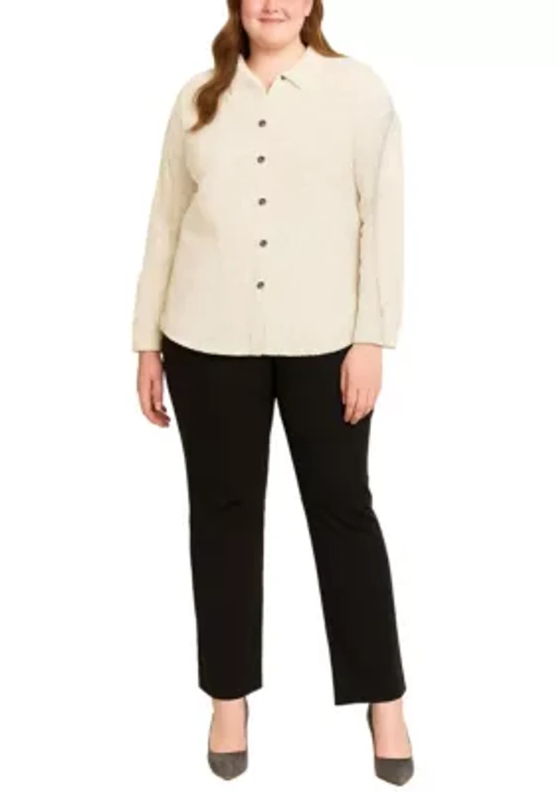 Cheetah Burnout Button Front Shirt