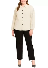 Cheetah Burnout Button Front Shirt