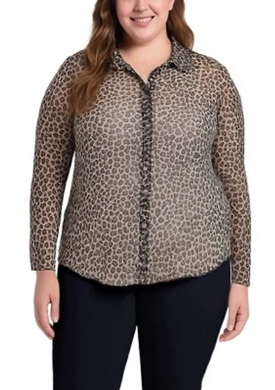 Jaguar Mesh Button Front shirt