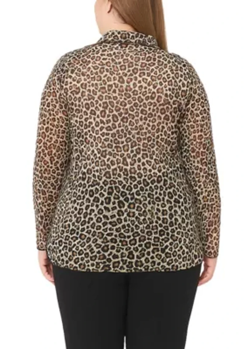 Jaguar Mesh Button Front shirt