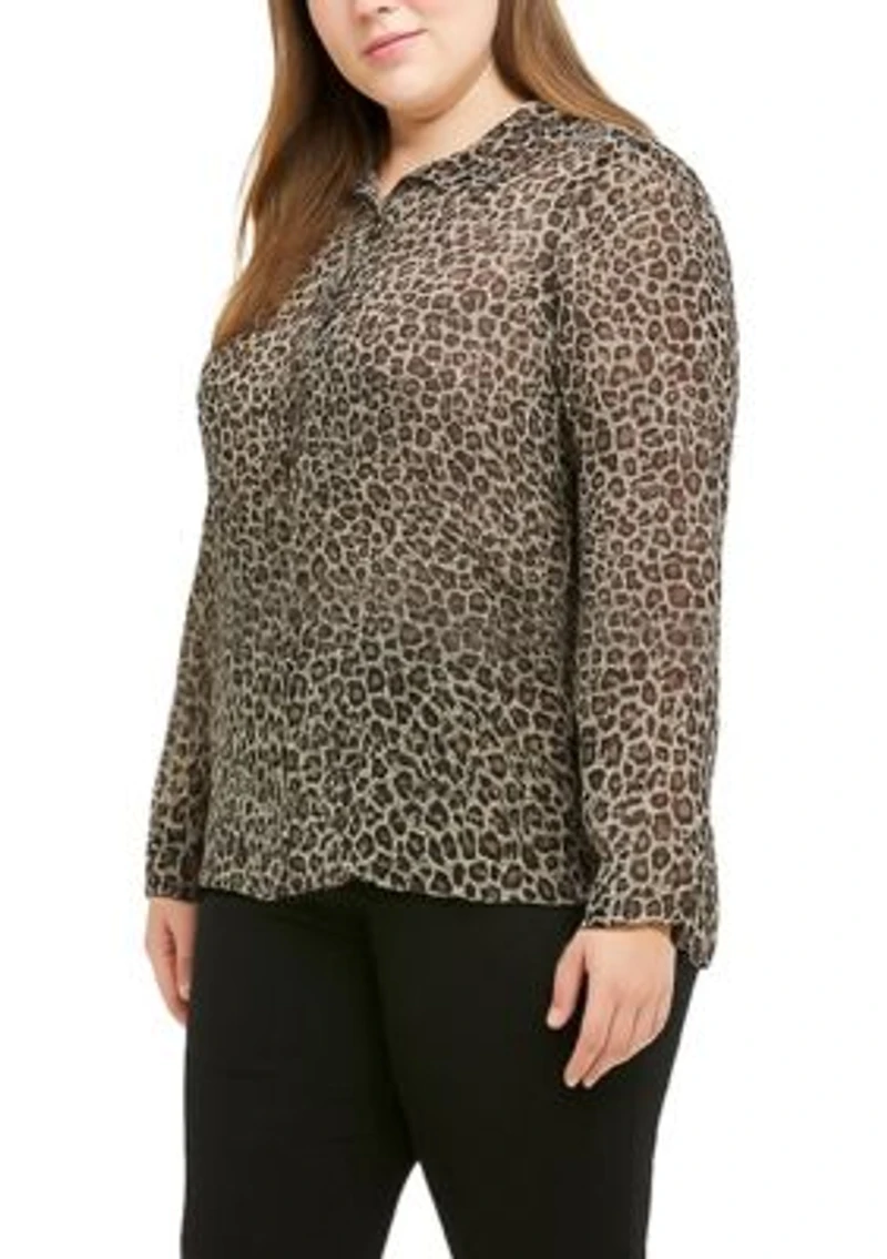 Jaguar Mesh Button Front shirt