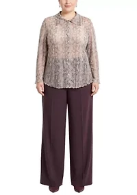 Python Mesh Button Front Shirt