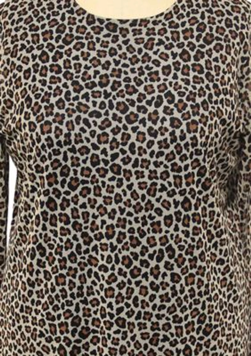 Jaguar Mesh Scoop Neck Long Sleeve Front And Back Lined