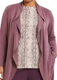 Python Mesh Scoopneck Long Sleeve Front & Back Lined