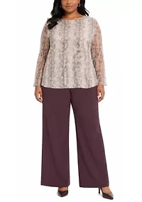 Python Mesh Scoopneck Long Sleeve Front & Back Lined