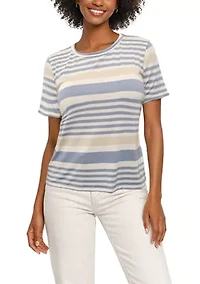 Engineered Stripe Short Sleeve Tee