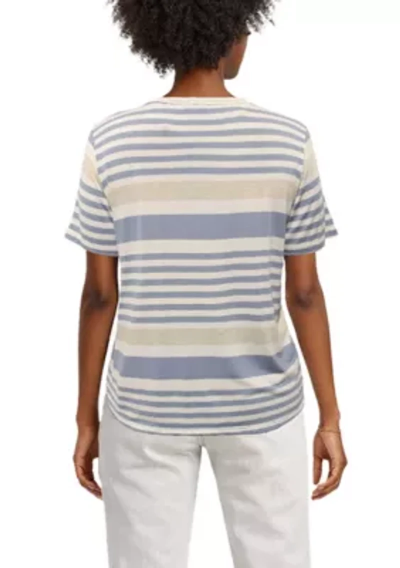Engineered Stripe Short Sleeve Tee