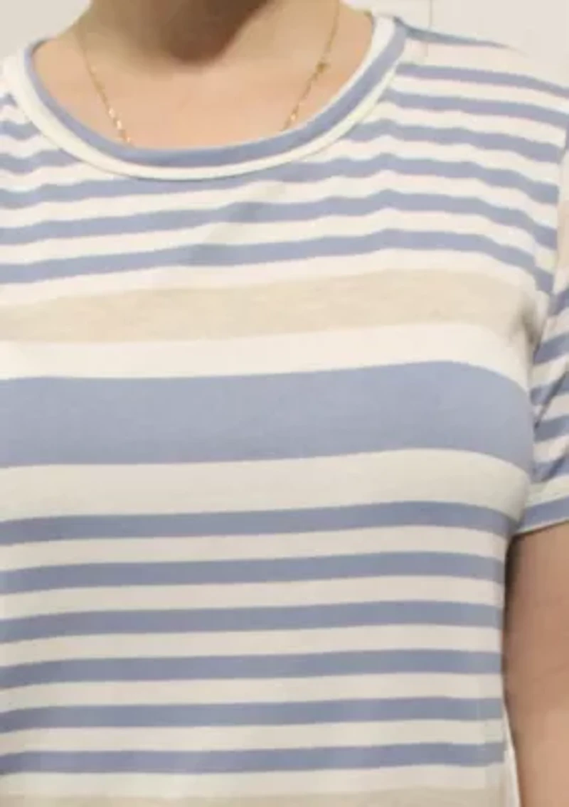 Engineered Stripe Short Sleeve Tee