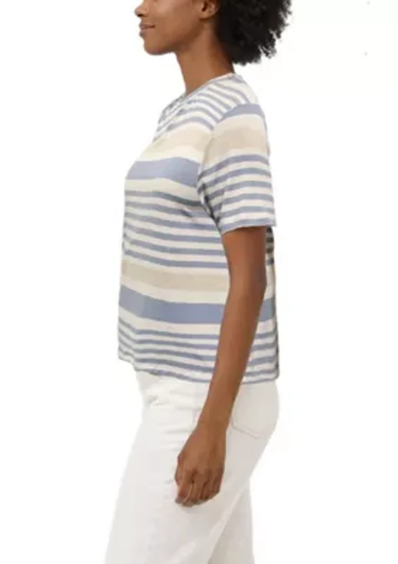 Engineered Stripe Short Sleeve Tee