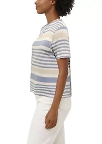 Engineered Stripe Short Sleeve Tee