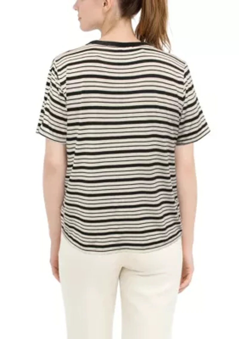 Siro Variegated Stripe Short Sleeve Tee