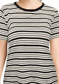 Siro Variegated Stripe Short Sleeve Tee