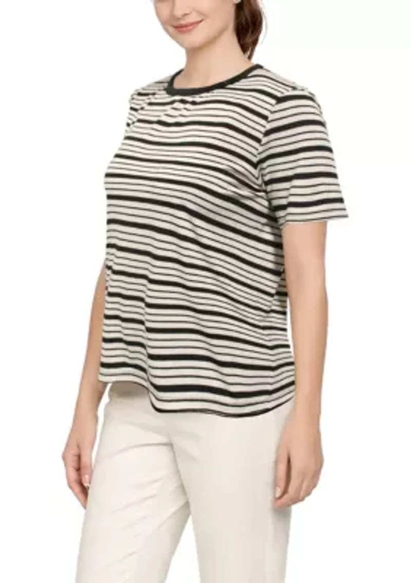 Siro Variegated Stripe Short Sleeve Tee