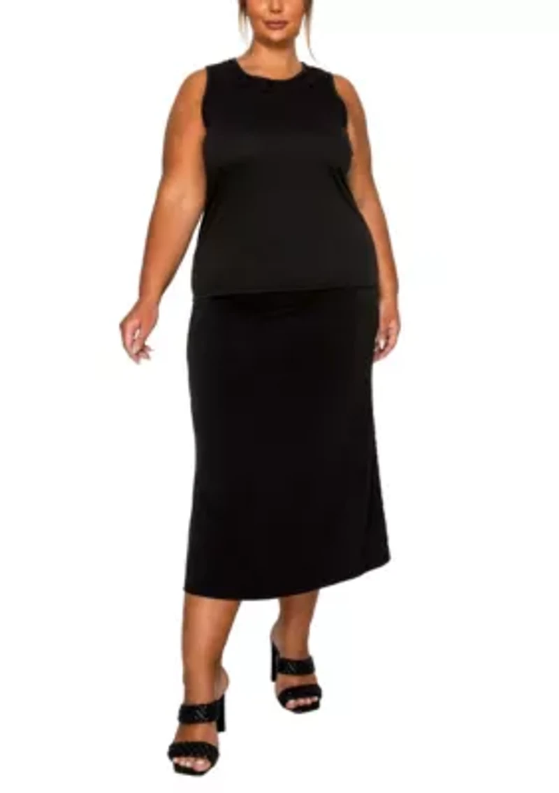 Cheetah Burnout Contrast Neck Inset Tank