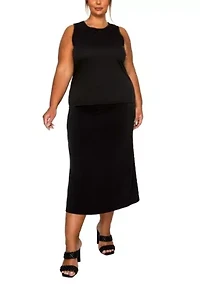 Cheetah Burnout Contrast Neck Inset Tank