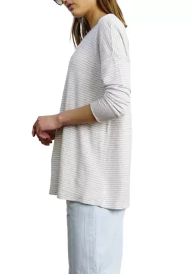 Soft French Terry Cross Back Top