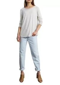 Soft French Terry Cross Back Top