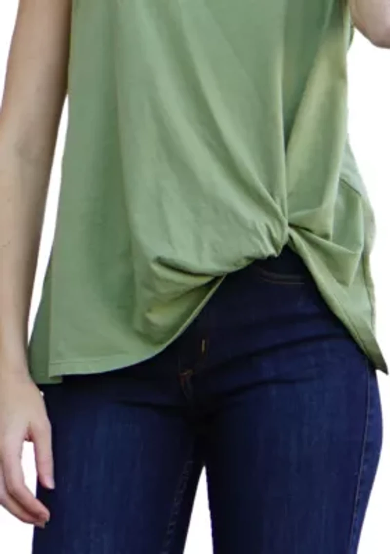 Cotton Jersey Twist Tank