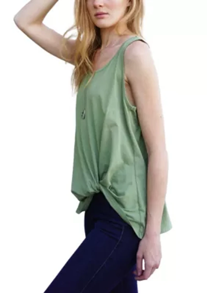 Cotton Jersey Twist Tank