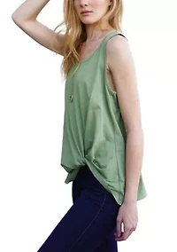 Cotton Jersey Twist Tank