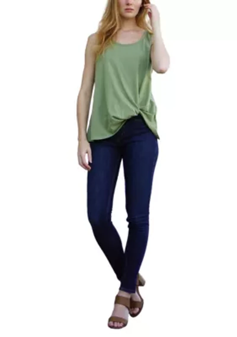 Cotton Jersey Twist Tank