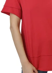 Cotton Jersey Layered Tee