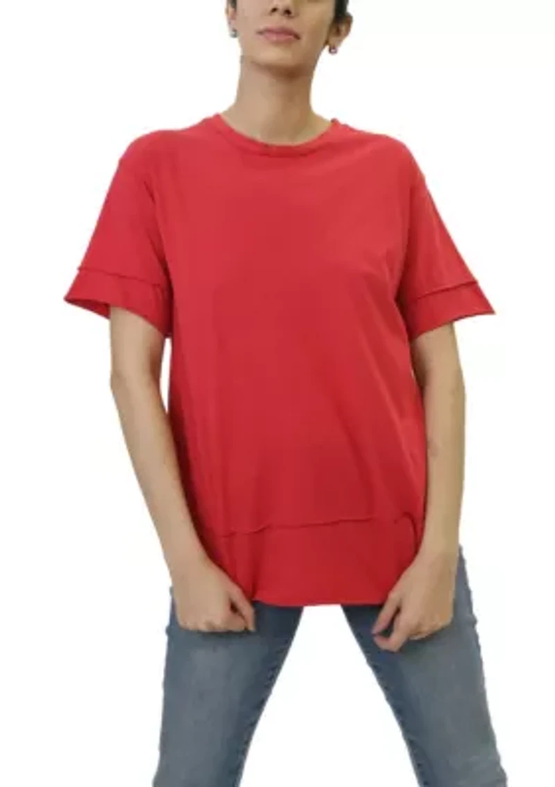 Cotton Jersey Layered Tee