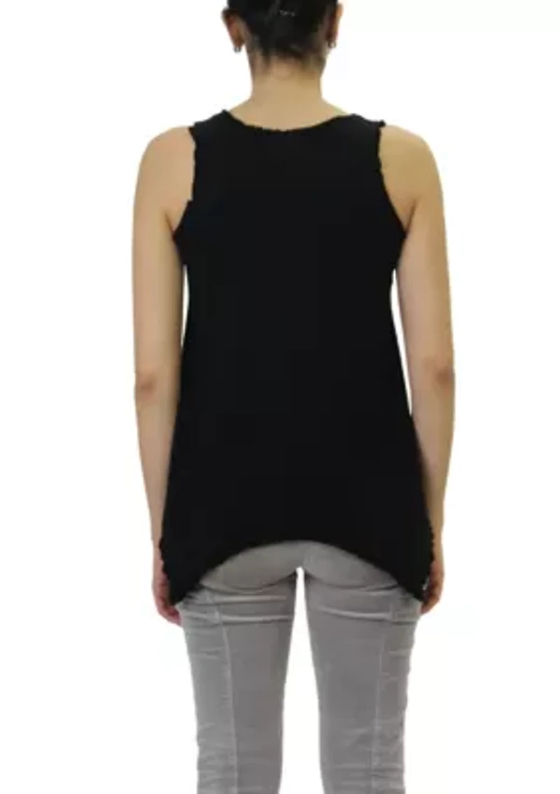 Cotton Jersey Henley Tank