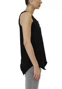 Cotton Jersey Henley Tank