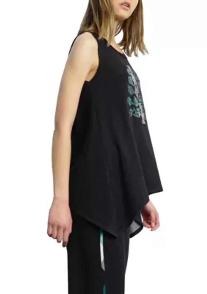 Lightweight French Terry Tree Patch Tank