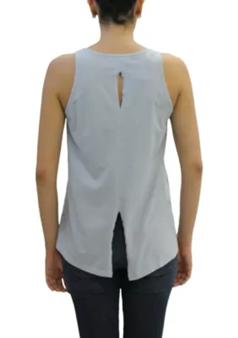 Cotton Jersey Keyhole Back Tank