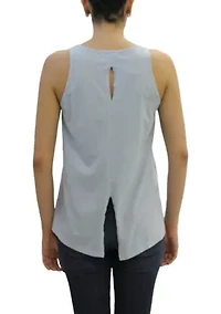 Cotton Jersey Keyhole Back Tank
