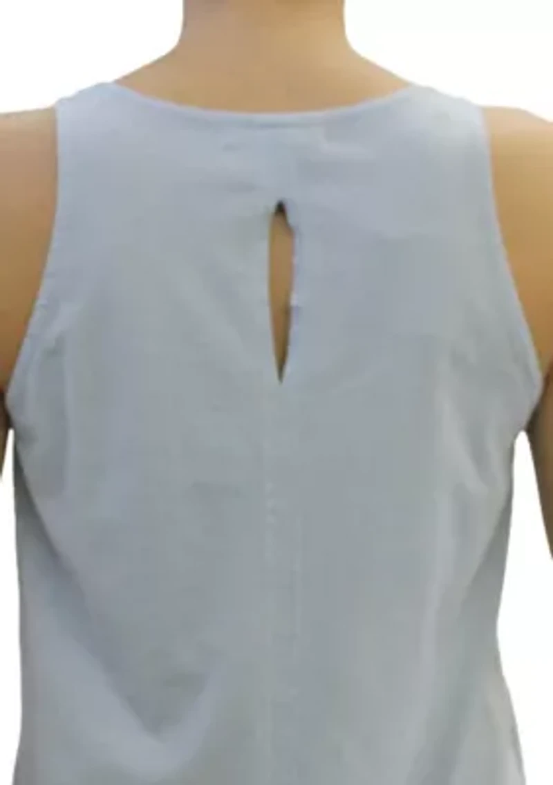 Cotton Jersey Keyhole Back Tank