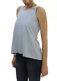 Cotton Jersey Keyhole Back Tank