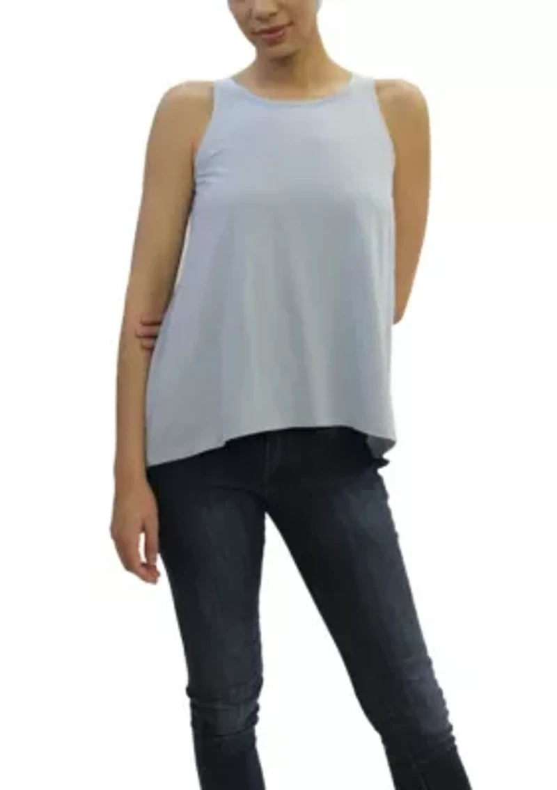 Cotton Jersey Keyhole Back Tank