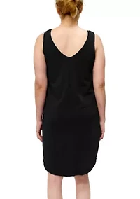 Cotton Jersey Hi Lo Eyelet Tank