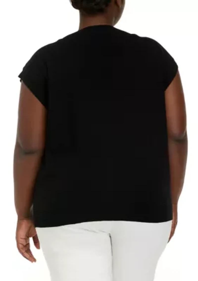 Plus Milano Stitch Sweater Vest