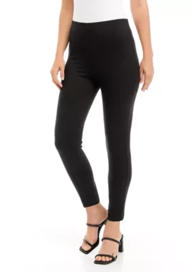 Petite Pull On Hollywood Waist Slim Ankle Pants
