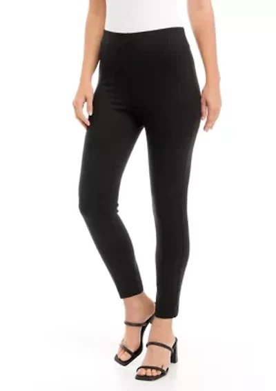 Petite Pull On Hollywood Waist Slim Ankle Pants