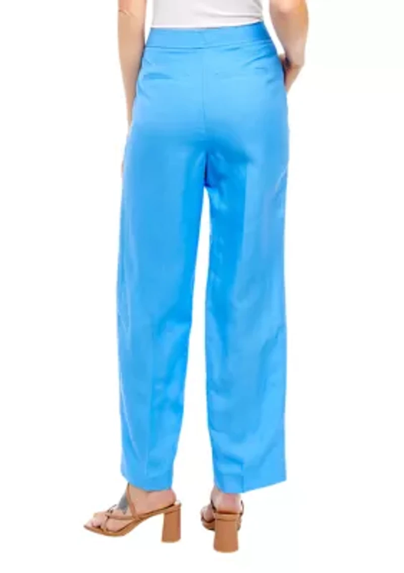 Petite The Jillian Fly Front Wide Leg Pants
