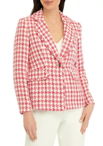 Women's Tweed Long Sleeve Fringe Jacket