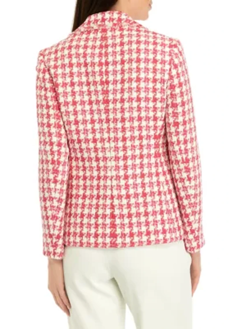 Women's Tweed Long Sleeve Fringe Jacket