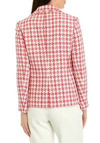 Women's Tweed Long Sleeve Fringe Jacket