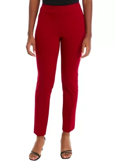 Petite Pull on Hollywood Waist Slim Ankle Pants