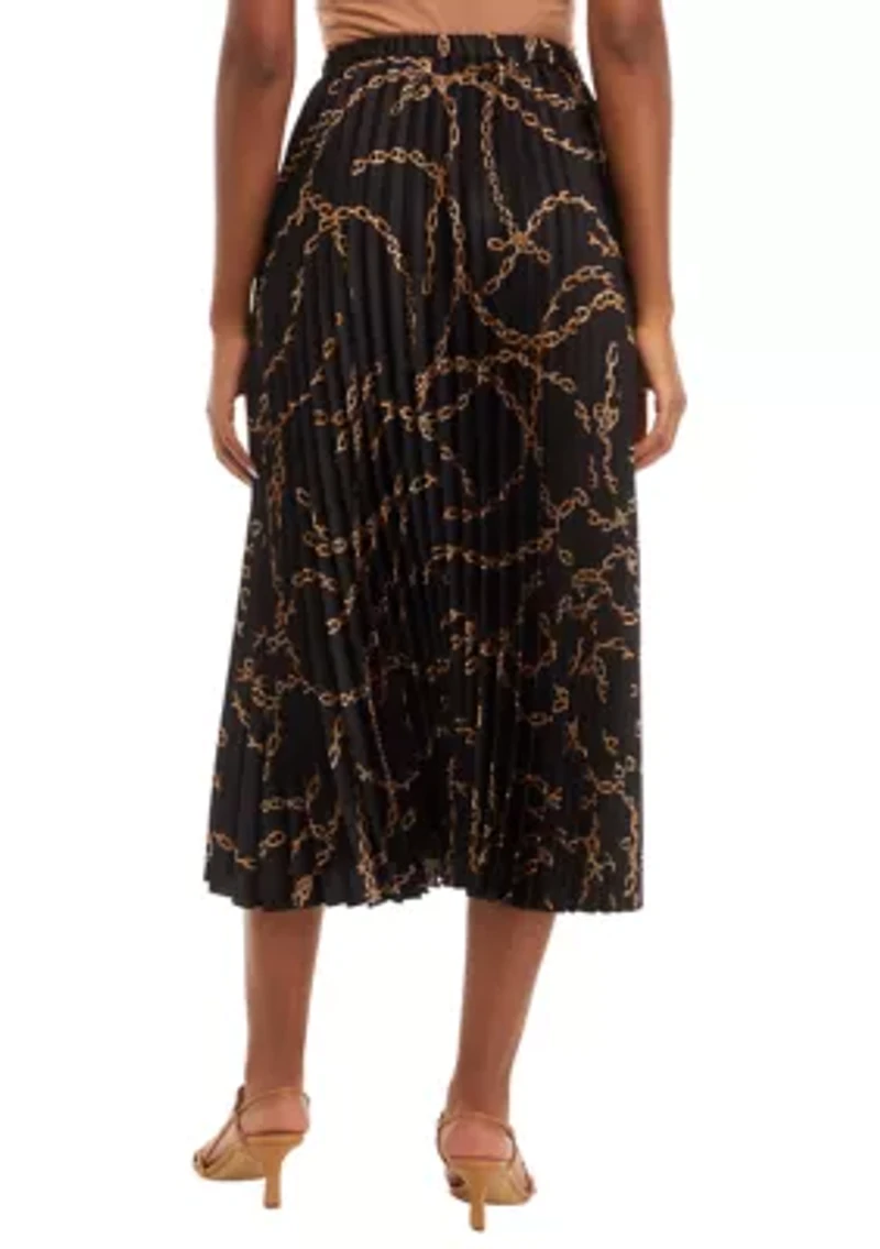 Women's Pull On Pleated Skirt