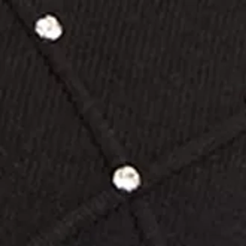 Plus Embellished Diamond Stitch V-Neck Sweater