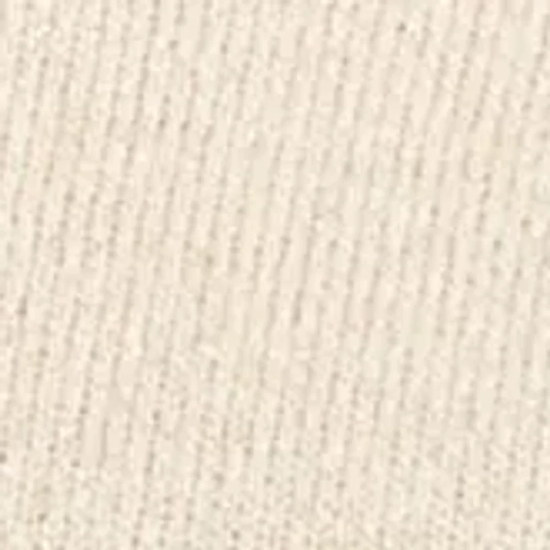 Petite Diamond Stitch Puff Sleeve Crew Neck Sweater