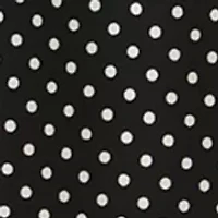 Petite Short Sleeve Pleat Neck Blouse